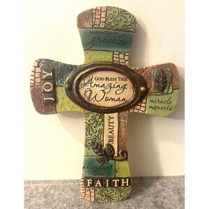 Abbey Gifts Amazing Woman Cross  8 x 6  # 3116